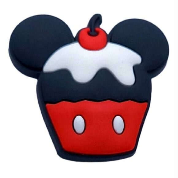 5pc Crocs Shoe Charms Disney Mickey Mouse Donald Duck Set Cupcake Bows Variety - Picture 2 of 6